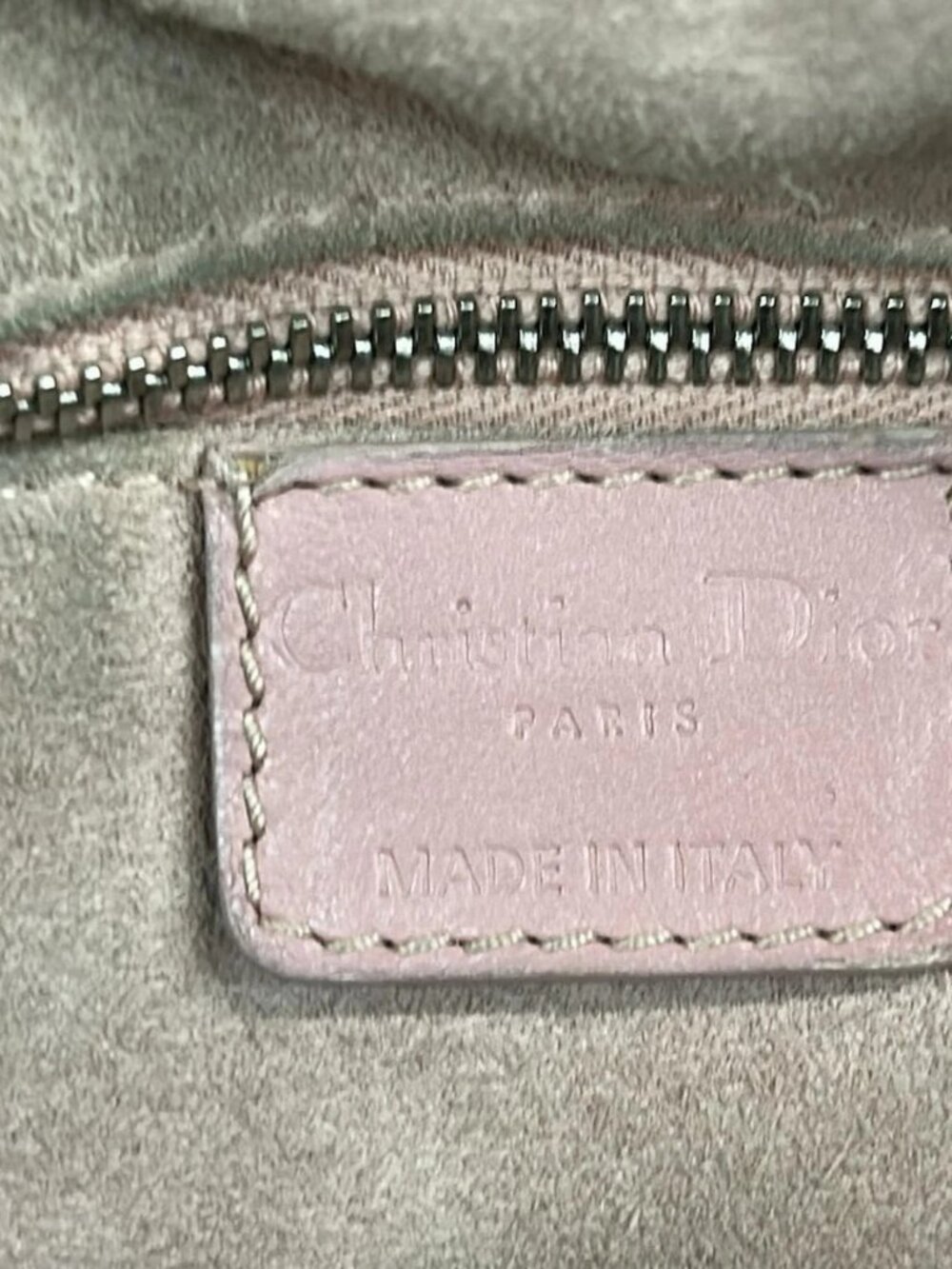 DIOR/ChristianDior - Light Pink Leather Shoulder Bag - Picture 9 of 16